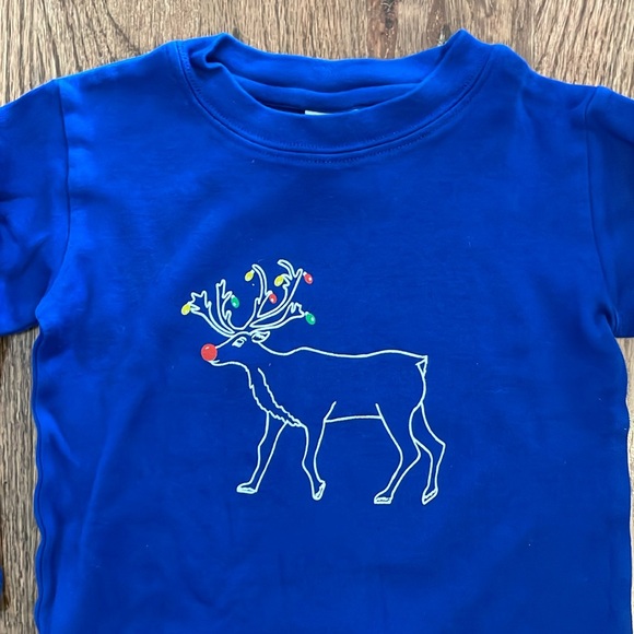 Honey Bee Tees Reindeer Christmas long sleeve 18M - Picture 2 of 3